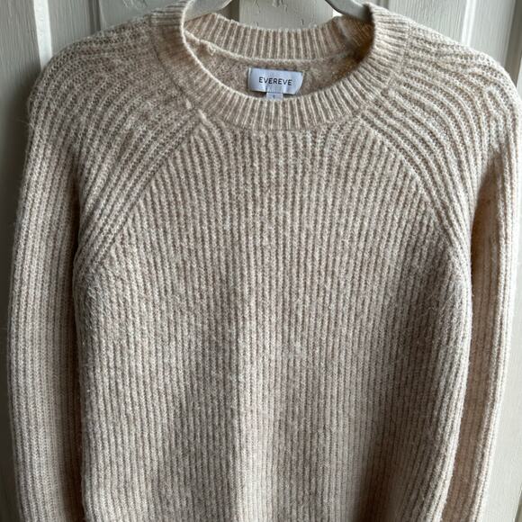 Evereve Avery Rib-Knit Sweater Oatmeal - Picture 3 of 7